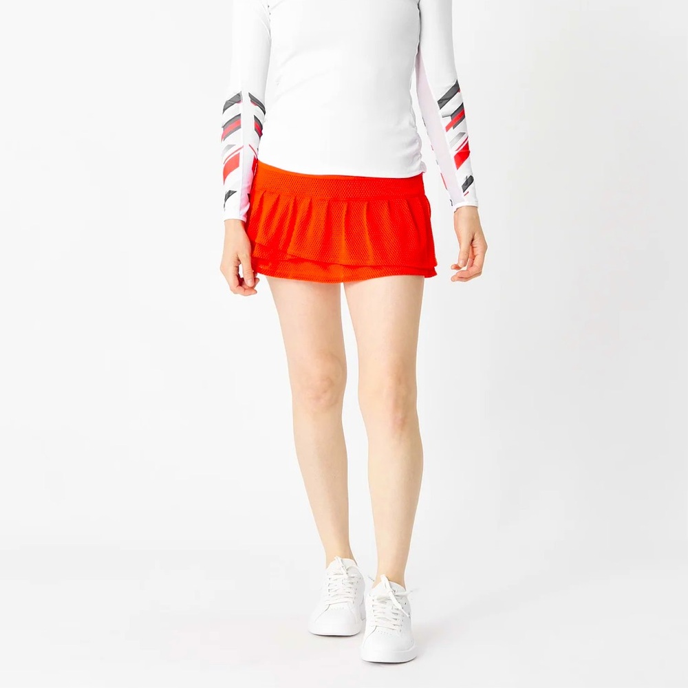 Lucky in Love Tennis Skirt - Red